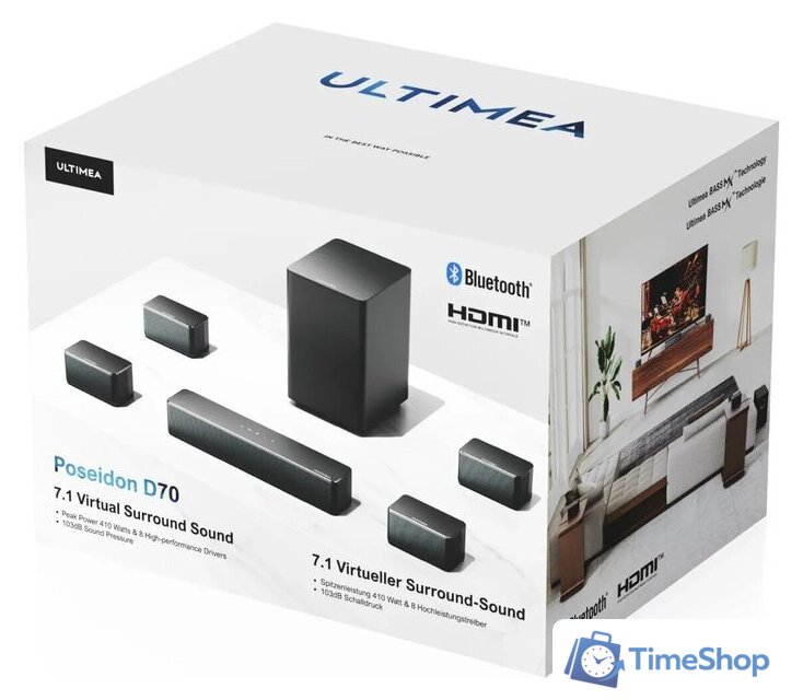 Саундбар Ultimea Poseidon D70 - Изображение №5 — Интернет-магазин Time-Shop