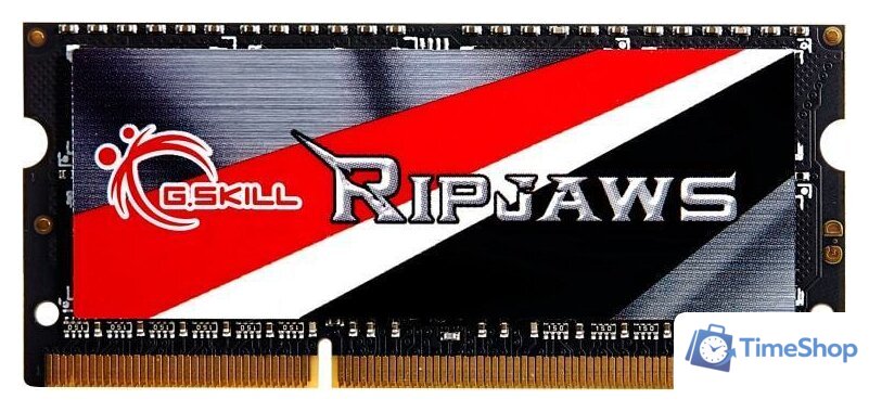 Оперативная память G.Skill Ripjaws 8GB DDR3 SODIMM PC3-12800 F3-1600C9S-8GRSL - Изображение №1 — Интернет-магазин Time-Shop