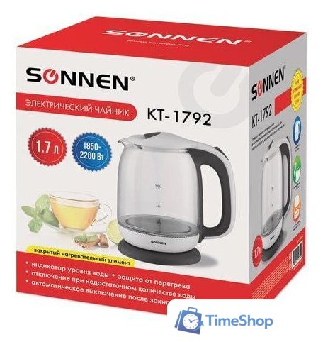 Электрический чайник Sonnen KT-1792 - Изображение №8 — Интернет-магазин Time-Shop