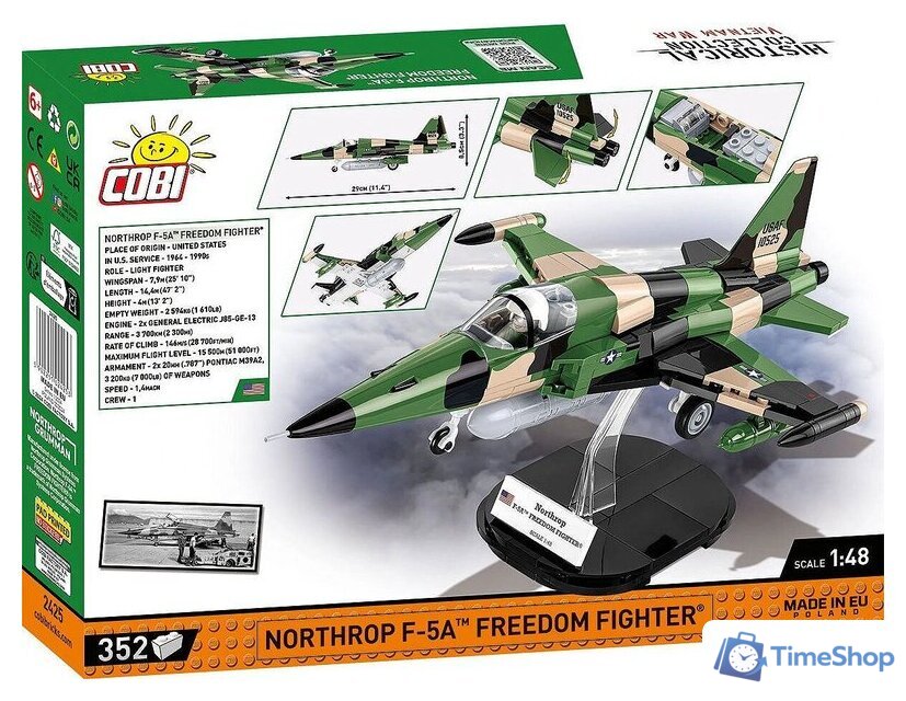 Конструктор Cobi Historical Collection Vietnam War Northrop F-5A Freedom Fighter - Изображение №12 — Интернет-магазин Time-Shop