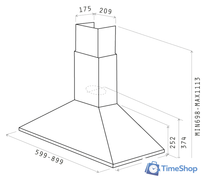 Кухонная вытяжка Elica Tamaya Rail ANBR/A/60 (PRF0057590) - Изображение №3 — Интернет-магазин Time-Shop