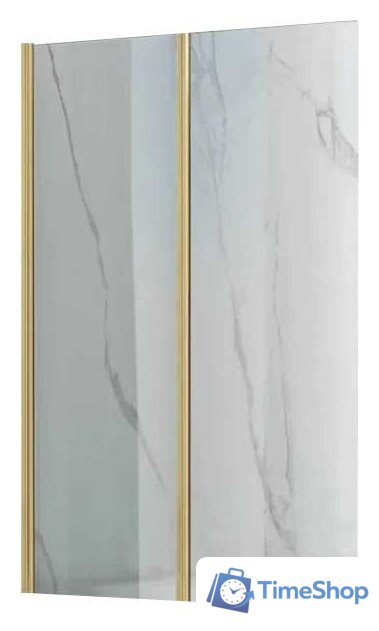 Стеклянная шторка для ванны Rea Agat-2 100 (золотистый) - Изображение №1 — Интернет-магазин Time-Shop