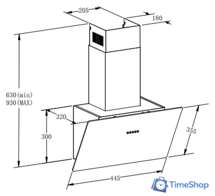 Кухонная вытяжка Meferi AIRBOX45WH Light - Изображение №19 — Интернет-магазин Time-Shop