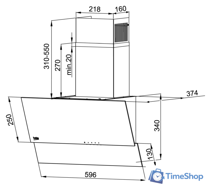 Кухонная вытяжка BEKO HCA 62320 WH - Изображение №2 — Интернет-магазин Time-Shop