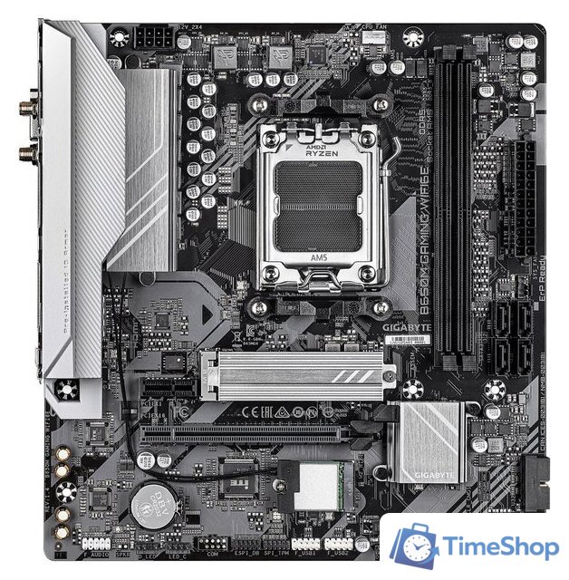 Материнская плата Gigabyte B650M Gaming WiFi6E (rev. 1.4) - Изображение №1 — Интернет-магазин Time-Shop