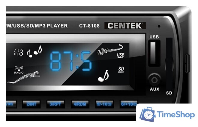 USB-магнитола CENTEK CT-8108 - Изображение №3 — Интернет-магазин Time-Shop