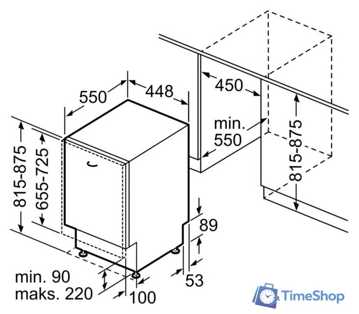 Встраиваемая посудомоечная машина Bosch SPV4XMX28E - Изображение №10 — Интернет-магазин Time-Shop