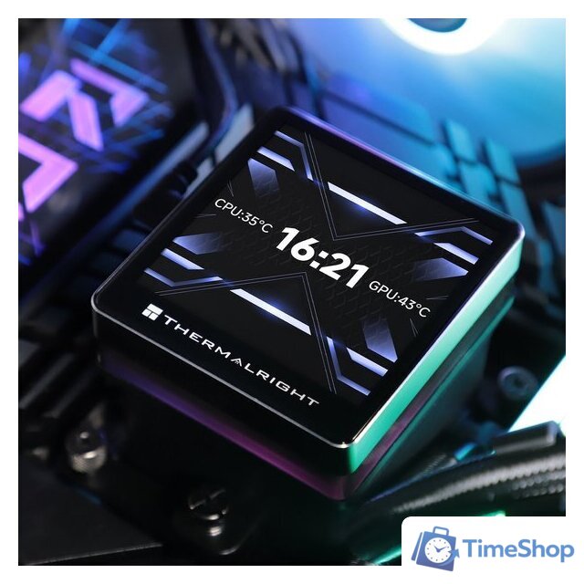 Система жидкостного охлаждения для процессора Thermalright Grand Vision 360 ARGB (черный) - Изображение №6 — Интернет-магазин Time-Shop