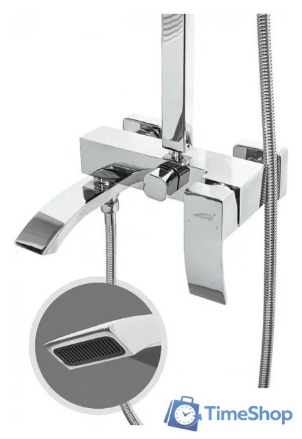 Душевая система  Hansberge H5077 (хром) - Изображение №4 — Интернет-магазин Time-Shop
