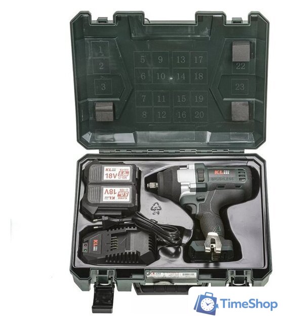 Гайковерт KLPRO KLSS18BHX-50 (с 2-мя АКБ, кейс) - Изображение №12 — Интернет-магазин Time-Shop