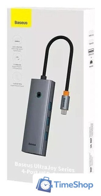 Док-станция Baseus UltraJoy Series 3-Port Hub B0005280B811-11 - Изображение №7 — Интернет-магазин Time-Shop