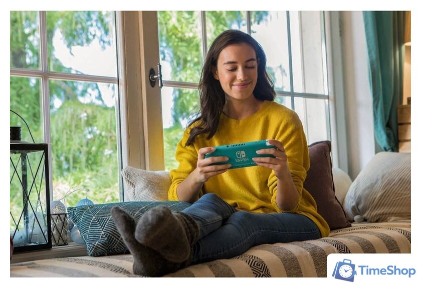 Игровая приставка Nintendo Switch Lite (бирюзовый + Animal Crossing: New Horizons) - Изображение №5 — Интернет-магазин Time-Shop