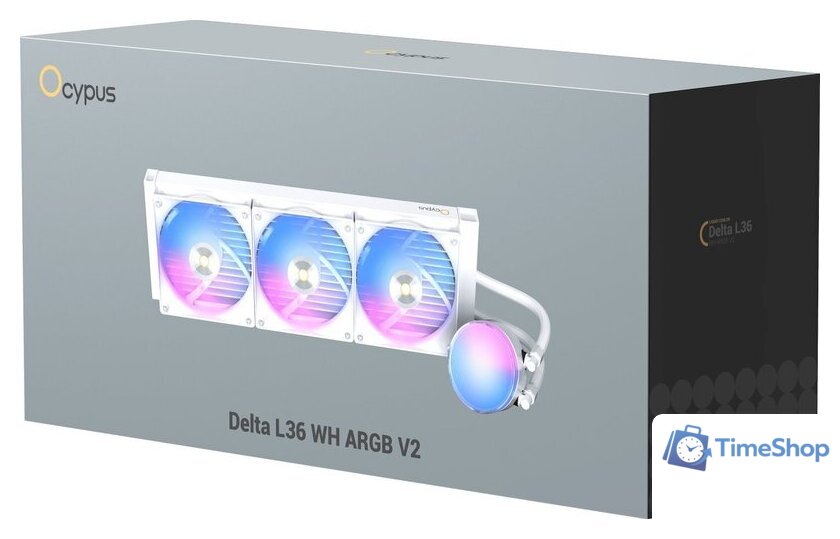 Система жидкостного охлаждения для процессора Ocypus Delta L36 WH ARGB V2 (белый) - Изображение №8 — Интернет-магазин Time-Shop