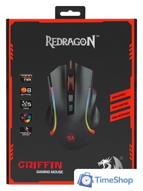 Игровая мышь Redragon Griffin (черный) - Изображение №15 — Интернет-магазин Time-Shop