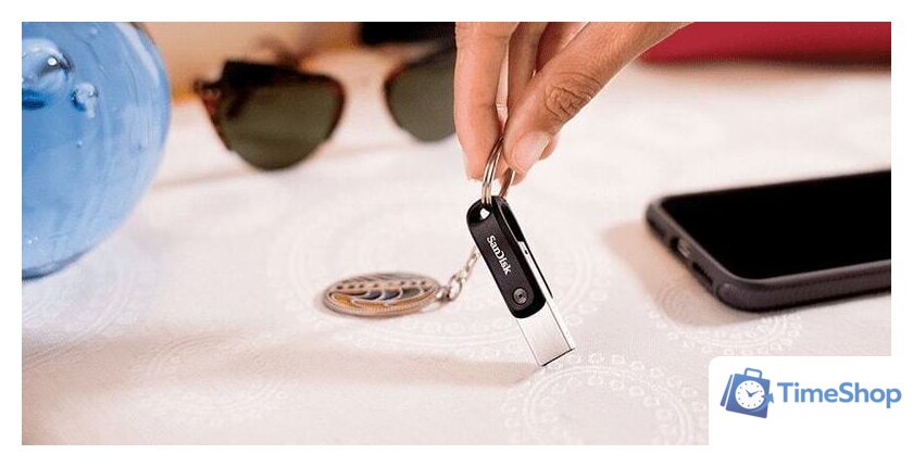 USB Flash SanDisk iXpand Go 128GB SDIX60N-128G-GN6NE - Изображение №6 — Интернет-магазин Time-Shop