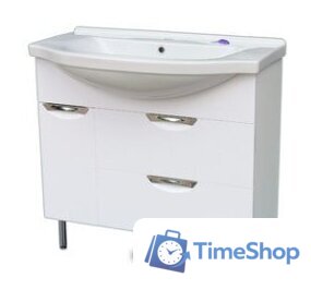  СанитаМебель Тумба Эмили 601.900 с умывальником Эльбрус 90 - Изображение №1 — Интернет-магазин Time-Shop