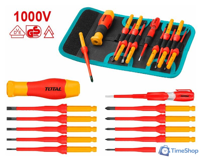 Набор отверток Total THKISD1201 (12 предметов) - Изображение №1 — Интернет-магазин Time-Shop