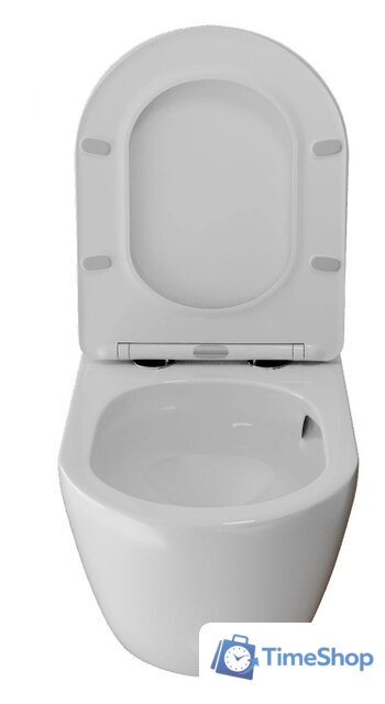 Унитаз подвесной White Wave Meridian Tornado Flush (белый глянец) - Изображение №6 — Интернет-магазин Time-Shop