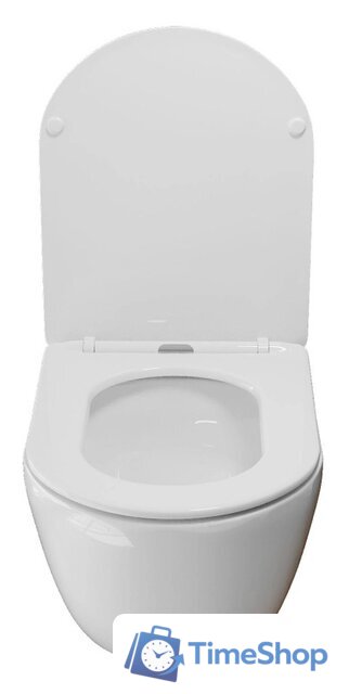 Унитаз подвесной White Wave Meridian Tornado Flush (белый глянец) - Изображение №5 — Интернет-магазин Time-Shop
