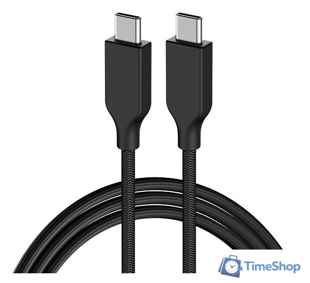 Кабель Genius ACC-C2CC-3A USB Type-C - USB Type-C (1 м, черный) - Изображение №1 — Интернет-магазин Time-Shop