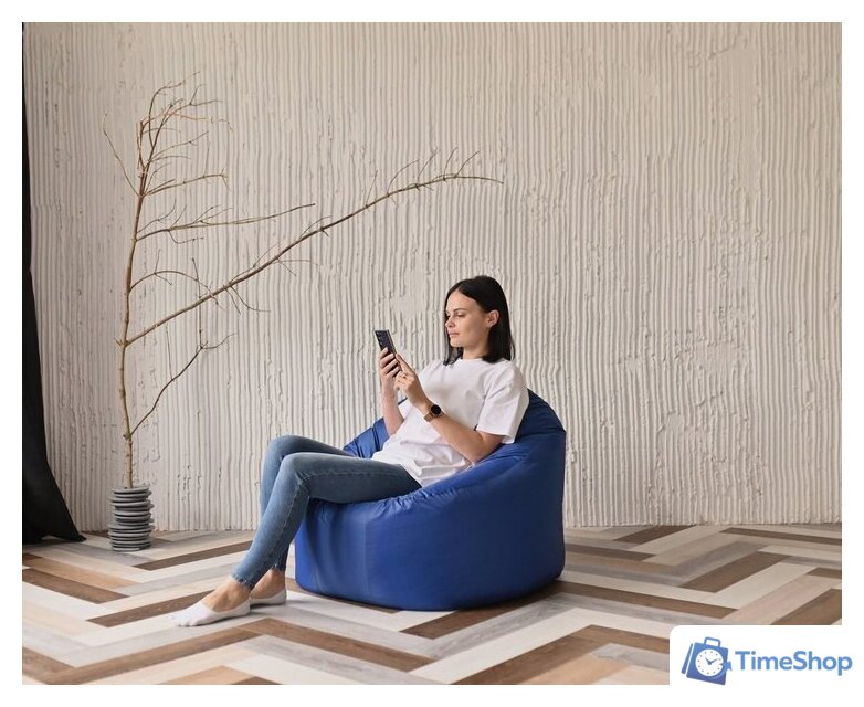 Кресло-мешок Mio Tesoro Poparada XXXL PO-65x85-SI (синий) - Изображение №9 — Интернет-магазин Time-Shop
