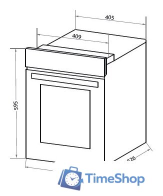 Электрический духовой шкаф HOMSair OEF451WH - Изображение №2 — Интернет-магазин Time-Shop