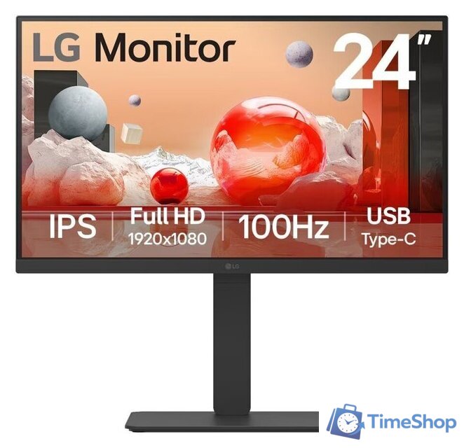 Монитор LG 24BA650-B - Изображение №1 — Интернет-магазин Time-Shop