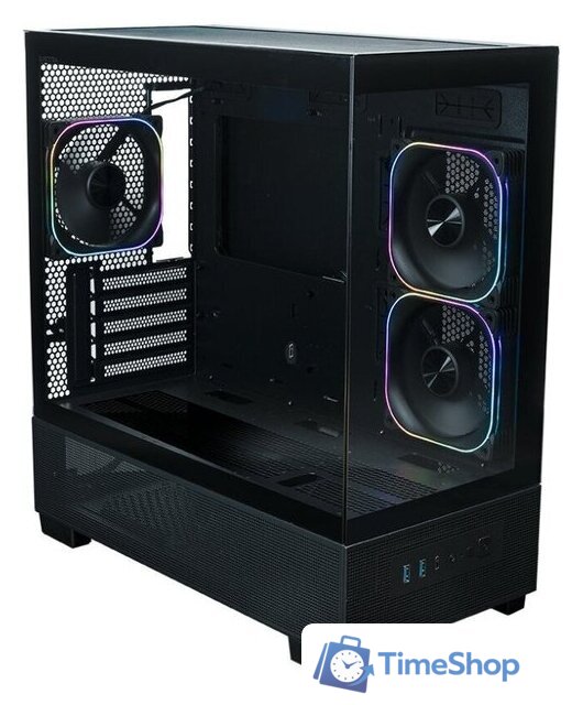 Корпус XASTRA Q500M 3ARGB-FG-C10-UC (черный) - Изображение №3 — Интернет-магазин Time-Shop