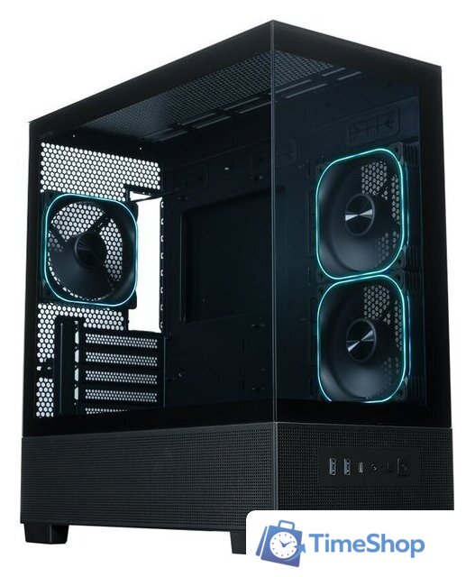 Корпус XASTRA Q500M 3ARGB-FG-C10-UC (черный) - Изображение №1 — Интернет-магазин Time-Shop
