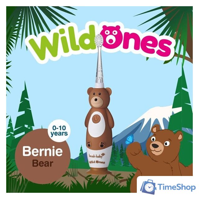 Электрическая зубная щетка Brush-Baby WildOnes Bear - Изображение №4 — Интернет-магазин Time-Shop
