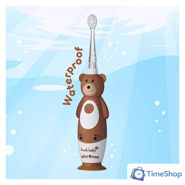 Электрическая зубная щетка Brush-Baby WildOnes Bear - Изображение №8 — Интернет-магазин Time-Shop