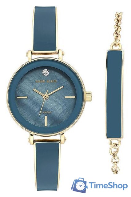 Наручные часы с украшением Anne Klein 3620BLST - Изображение №1 — Интернет-магазин Time-Shop