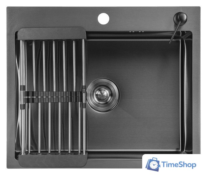 Кухонная мойка Saniteco 5045 Nano (с сифоном, дозатором и коландером) - Изображение №1 — Интернет-магазин Time-Shop
