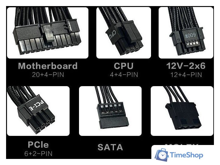 Блок питания Phanteks AMP BH 750W PH-P750BM_BK01 - Изображение №6 — Интернет-магазин Time-Shop