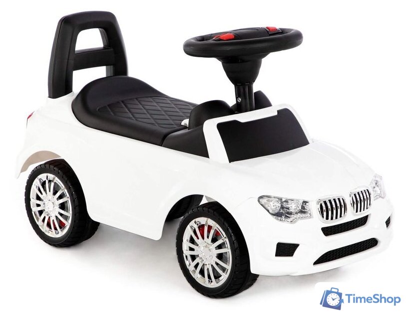 Каталка Полесье SuperCar №5 84538 (белый) - Изображение №2 — Интернет-магазин Time-Shop