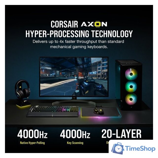 Клавиатура Corsair K100 RGB Optical (нет кириллицы) - Изображение №28 — Интернет-магазин Time-Shop