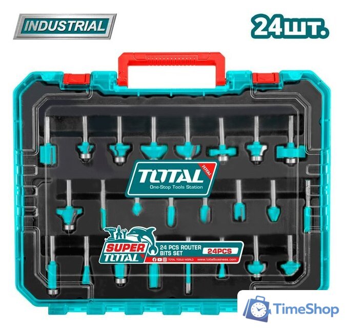 Набор фрез Total TACSR12408 (24 предмета) - Изображение №1 — Интернет-магазин Time-Shop