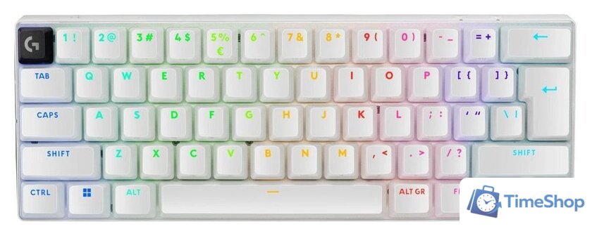 Клавиатура Logitech G Pro X 60 Lightspeed GL Tactile 920-011930 (белый, нет кириллицы) - Изображение №1 — Интернет-магазин Time-Shop