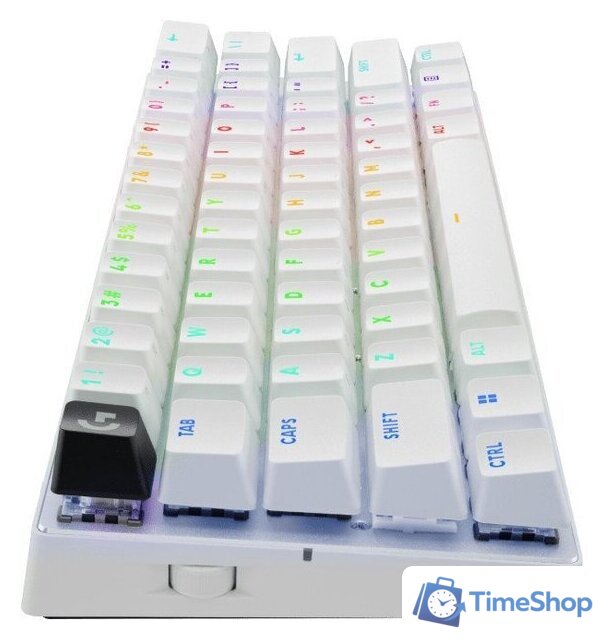 Клавиатура Logitech G Pro X 60 Lightspeed GL Tactile 920-011930 (белый, нет кириллицы) - Изображение №4 — Интернет-магазин Time-Shop