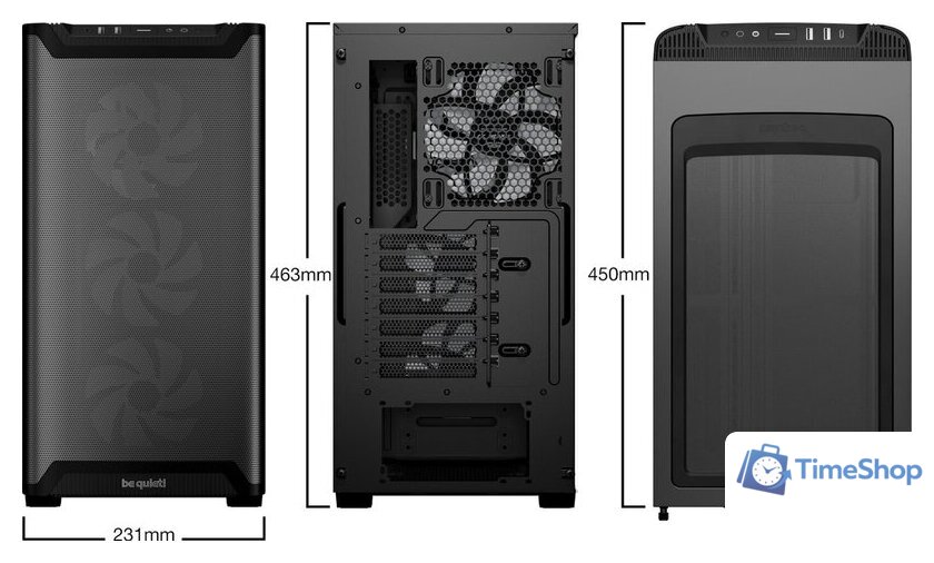 Корпус be quiet! Pure Base 501 LX Black BGW78 - Изображение №2 — Интернет-магазин Time-Shop