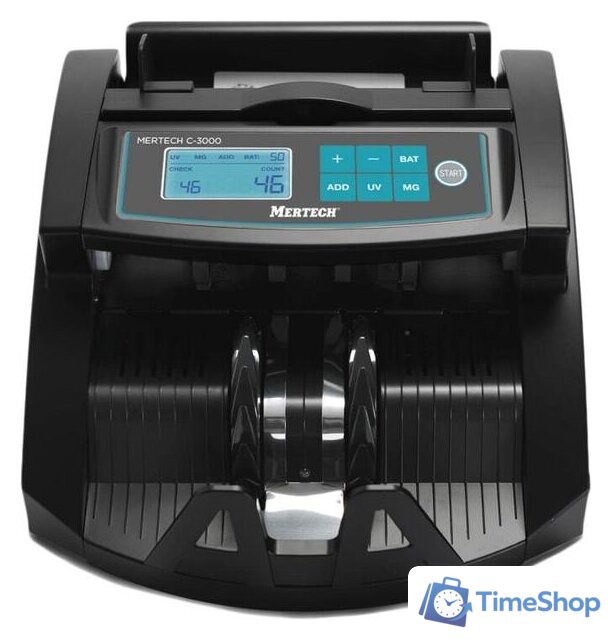Счетчик банкнот Mertech C-3000 (черный) - Изображение №1 — Интернет-магазин Time-Shop