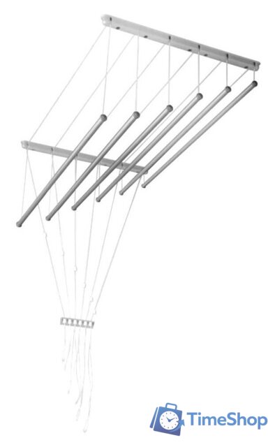 Сушилка для белья Familia Потолочная 5 стержней 200 см FAM-5200 - Изображение №1 — Интернет-магазин Time-Shop