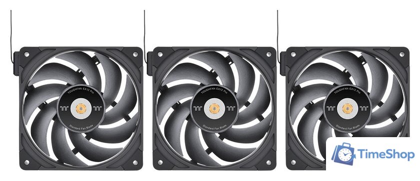 Комплект вентиляторов для корпуса Thermaltake Toughfan EX12 Pro 3-Fan Pack CL-F171-PL12BL-A - Изображение №1 — Интернет-магазин Time-Shop