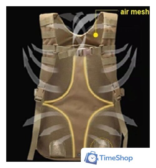 Туристический рюкзак TRAMP Commander TRP-048oliv (оливковый) - Изображение №7 — Интернет-магазин Time-Shop