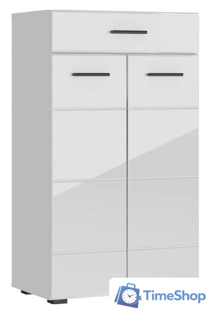 Комод НК-Мебель Gloss КМВ-60 73374543 (белый-черный) - Изображение №1 — Интернет-магазин Time-Shop