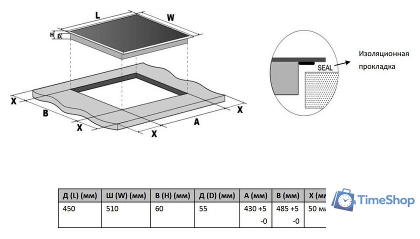 Варочная панель Hietzel HIB 301 CST BL - Изображение №7 — Интернет-магазин Time-Shop