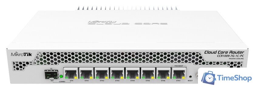 Маршрутизатор Mikrotik Cloud Core [CCR1009-7G-1C-PC] - Изображение №1 — Интернет-магазин Time-Shop