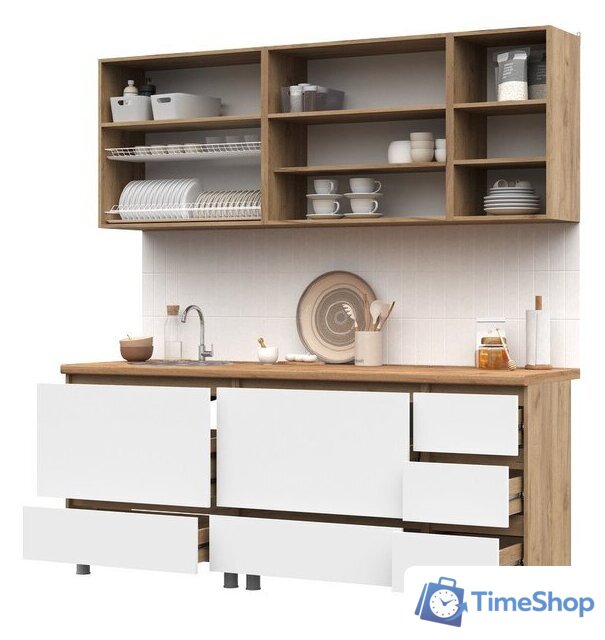 Готовая кухня Стендмебель Хелен 2.0 (белый/дуб крафт золотой) - Изображение №2 — Интернет-магазин Time-Shop