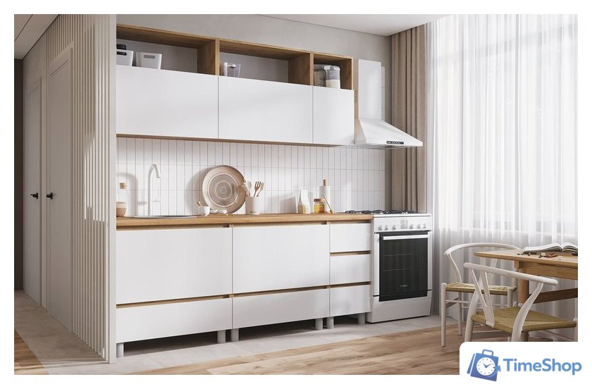 Готовая кухня Стендмебель Хелен 2.0 (белый/дуб крафт золотой) - Изображение №5 — Интернет-магазин Time-Shop