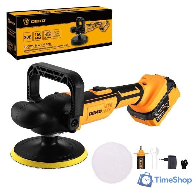 Полировальная машина Deko KDCP20 Max 081-1026 (с 1-им АКБ) - Изображение №1 — Интернет-магазин Time-Shop